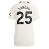 Manchester United Jadon Sancho #25 Tredjedrakt Kvinner 2023-24 Kortermet